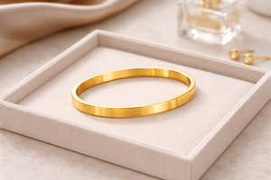 Classic Gold Bangle Bracelet |1| Mehrooh