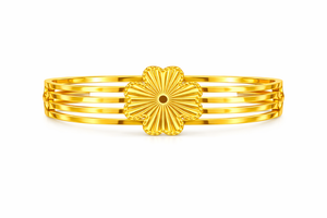 Floral Radiance Gold Bracelet |3| Mehrooh