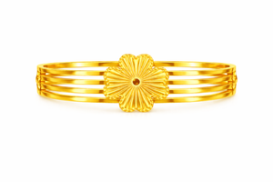 Floral Radiance Gold Bracelet |1| Mehrooh