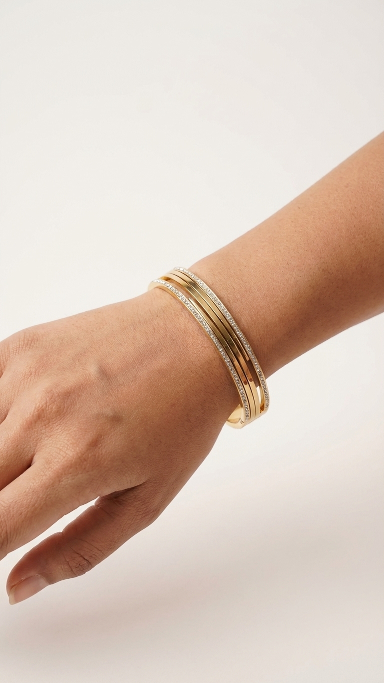 Radiant Luxe Crystal Bangle