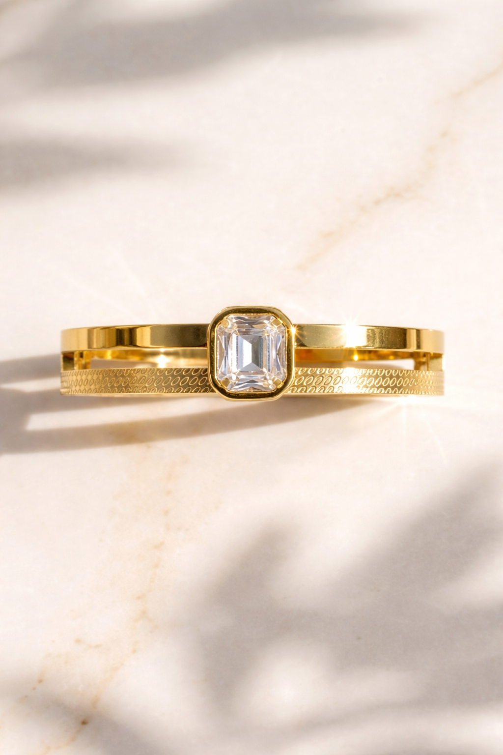 Solara Crystal Statement Bangle