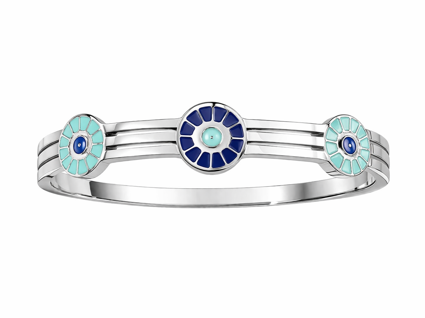 Mehrooh Azure Bloom Cuff Bracelet
