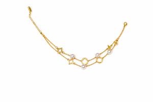 Layered Pearl Charm Bracelet |2| Mehrooh