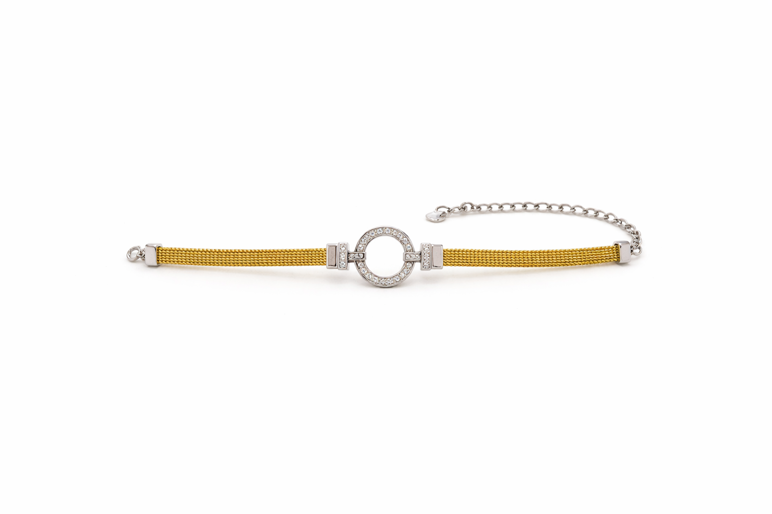 Dual-Tone Circle Link bracelet