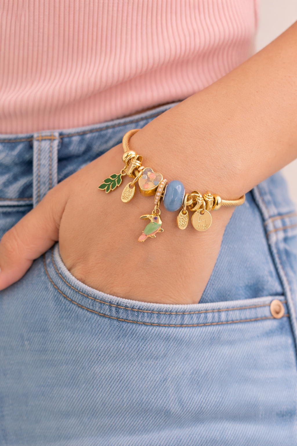 Garden Charm Cable Bracelet