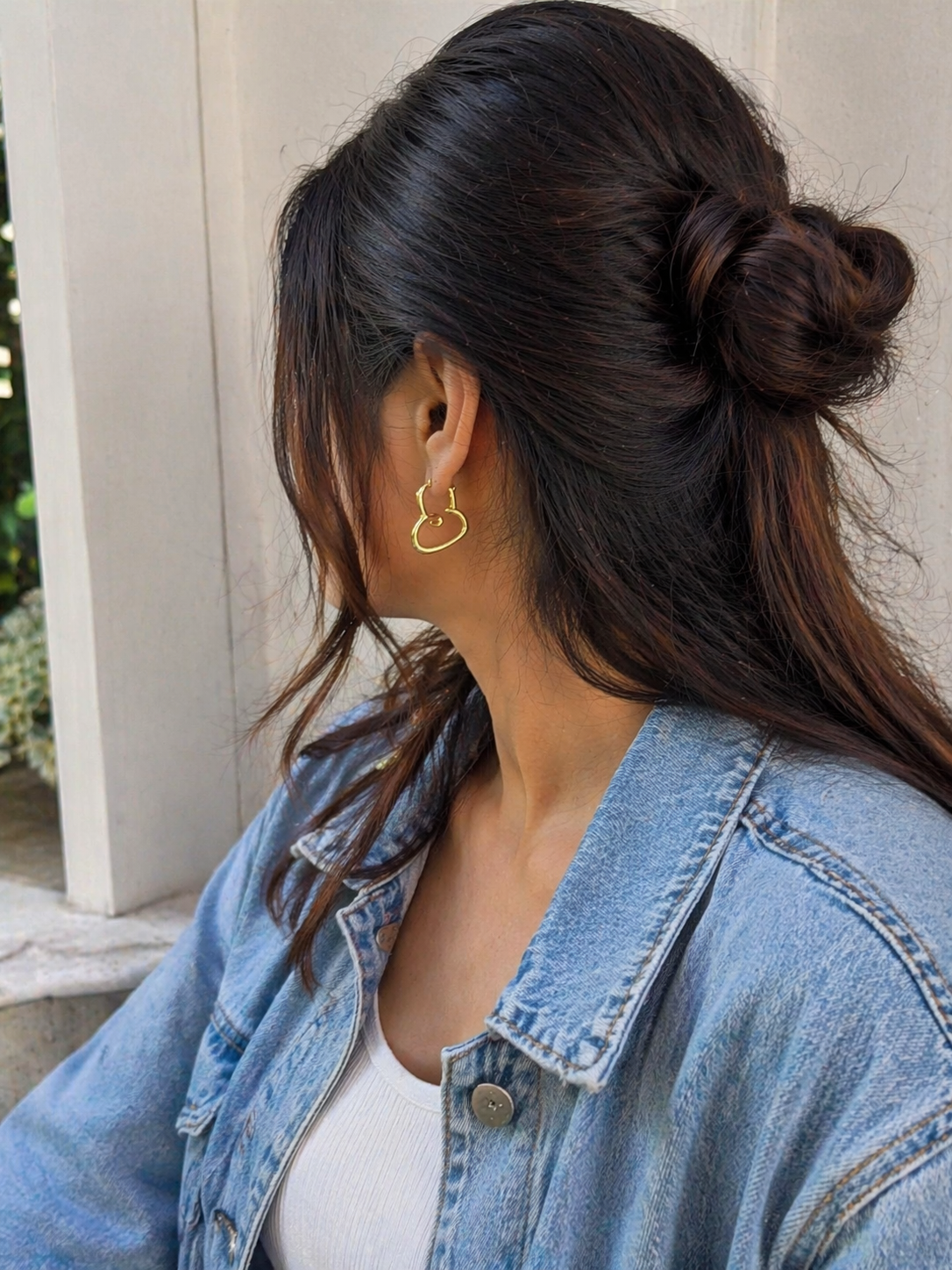 Amora Heart Hoop Earrings