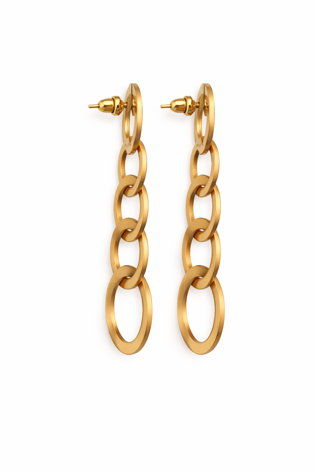 Linked Circle Dangle Earrings