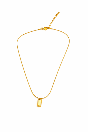 Necklace With Gold Bar Pendant |1| Mehrooh