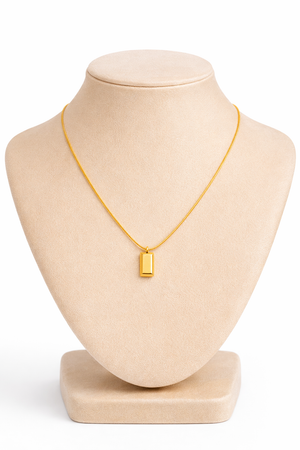 Necklace With Gold Bar Pendant |3| Mehrooh