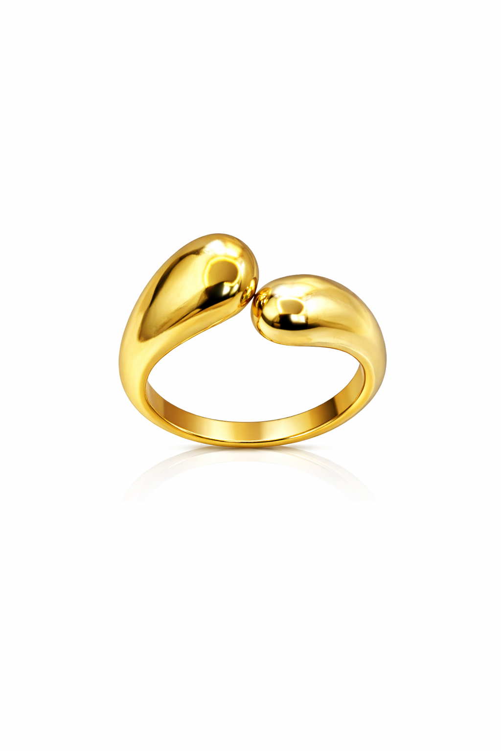 Golden Duo Open Ring |1| Mehrooh