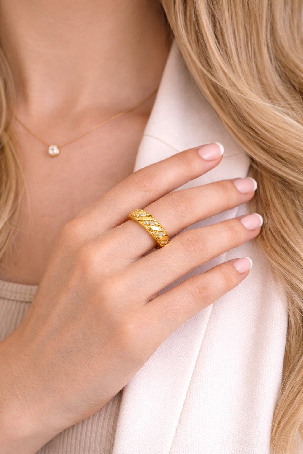 Twisted Radiance Adjustable Ring |2| Mehrooh