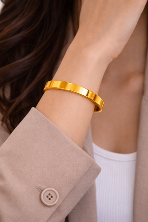 Classic Gold Bangle Bracelet |3| Mehrooh