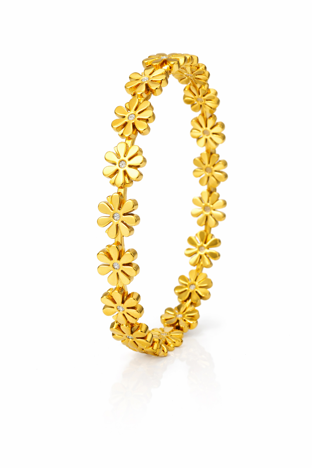Daisy Luxe Gold Bracelet with Crystal  Accents