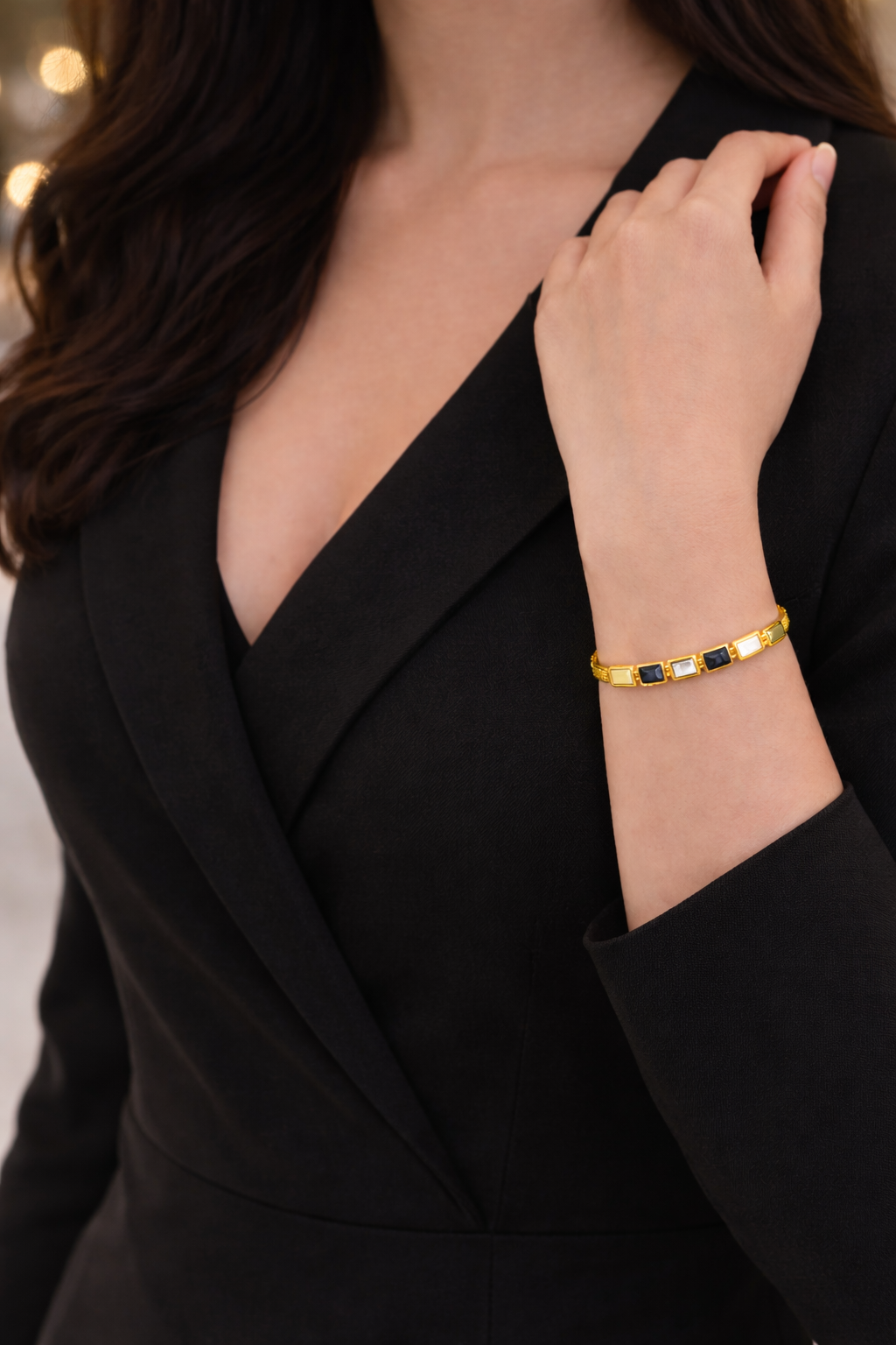 Midnight Ivory Bracelet