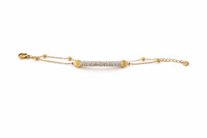 Crystal Bar Layered Bracelet |4| Mehrooh