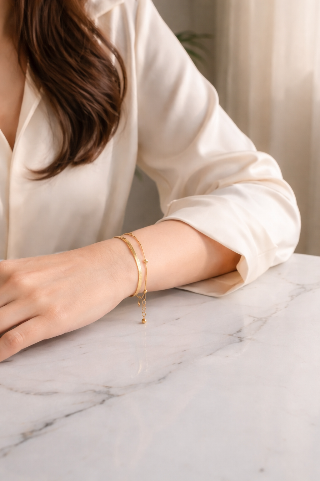 Dual Grace Gold-Plated Bracelet