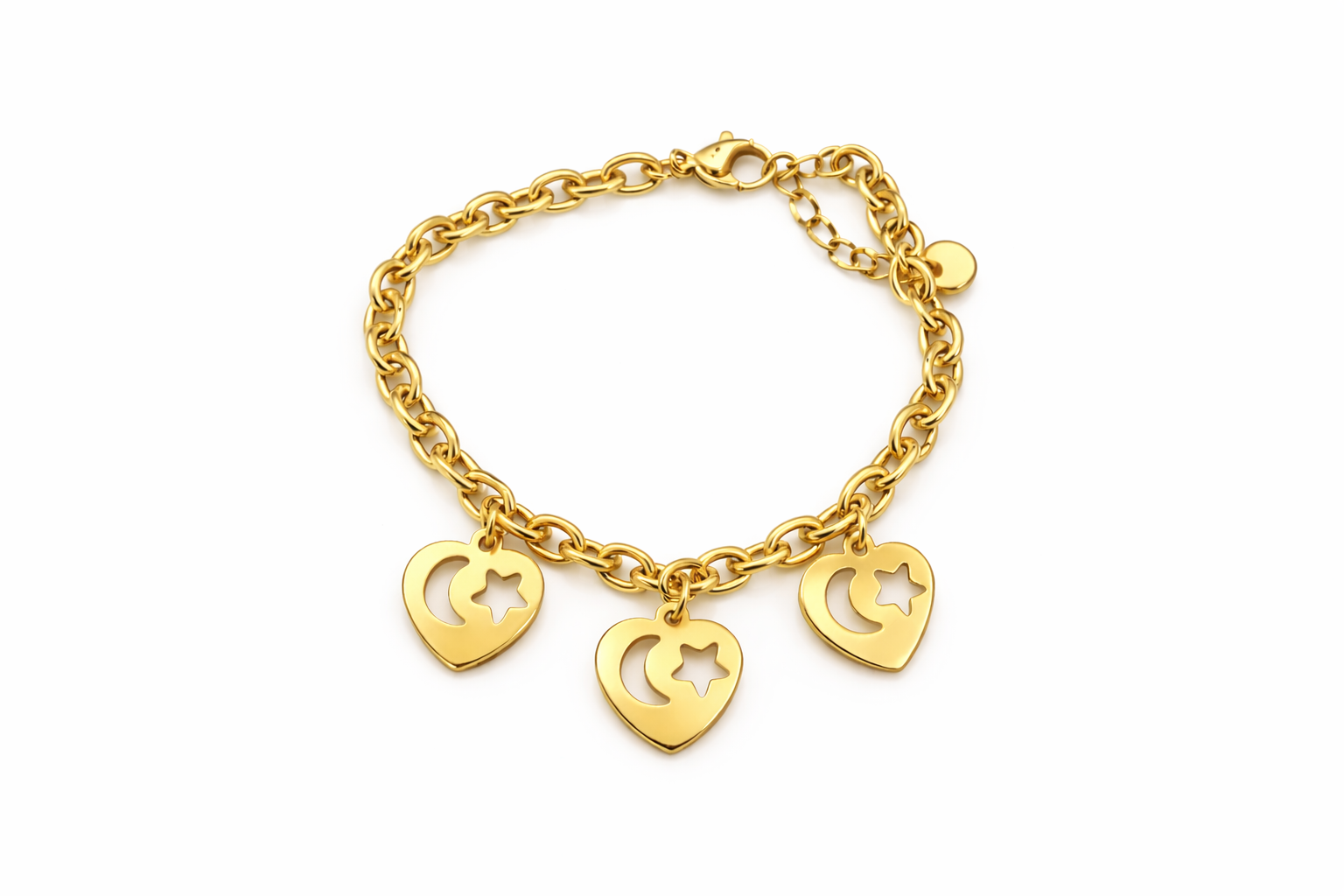 Celestial Heart Charm Bracelet