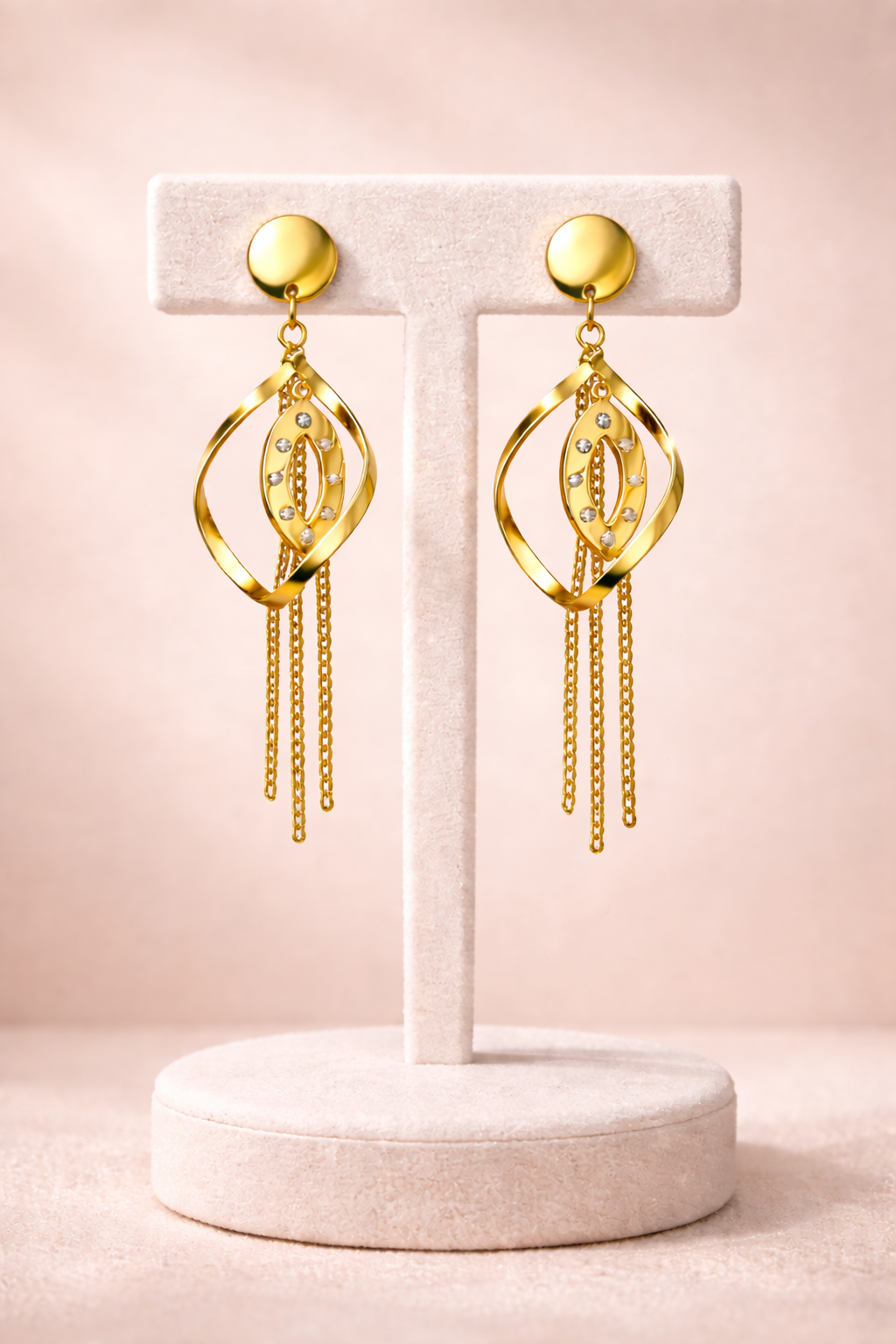 Layered Chain Dangle Earrings |5| Mehrooh