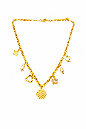 Golden Charms Necklace |1| Mehrooh
