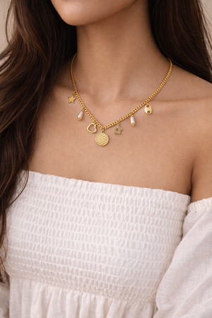 Golden Charms Necklace |2| Mehrooh