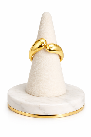 Golden Duo Open Ring |3| Mehrooh