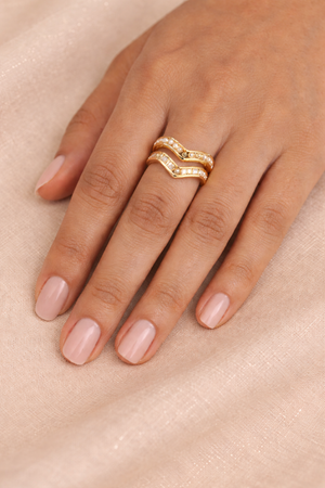 Pearl Crystal Wave Ring |2| Mehrooh