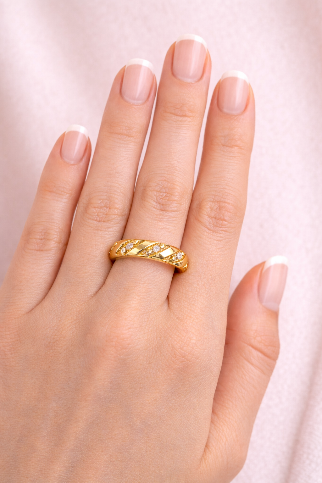 Twisted Radiance Adjustable Ring |3| Mehrooh